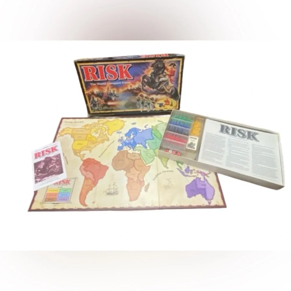 Vintage 1993 Risk The World Conquest Game Parker Brothers 2-6 Players Tonka Corp